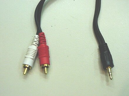 аудио кабель - джек - два тюльпана